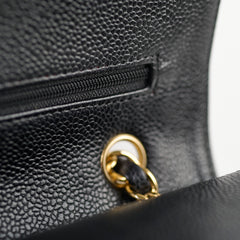 Chanel Caviar Medium/Large Double Classic Flap Black