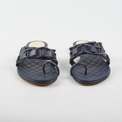 Chanel Sandals Navy Size 36
