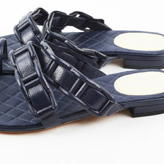Chanel Sandals Navy Size 36