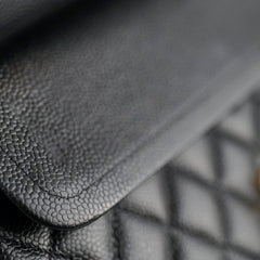 Chanel Caviar Medium/Large Double Classic Flap Black