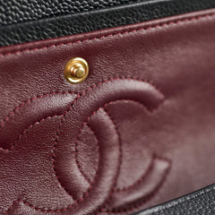 Chanel Caviar Medium/Large Double Classic Flap Black