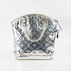 Louis Vuitton Silver Mirror Lock It Bag
