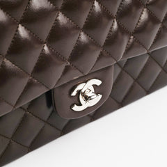 Chanel Medium/Large Classic Double Flap Dark Chocolate