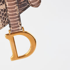 Christina Dior Mini Saddle Snake Skin