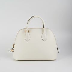 Hermes Bolide 25 Evercolor Blanc/Sesame U stamp (2022)