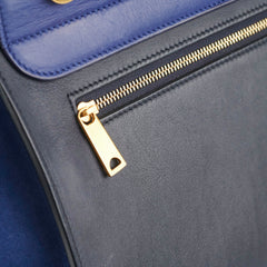 Celine Small Trapeze Blue/Black