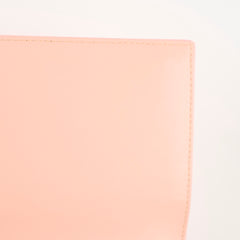 Saint Laurent Cassandre Clutch in Pale Pink Smooth Leather