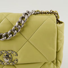 Chanel 19 Pistachio Green Small Microchip