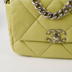Chanel 19 Pistachio Green Small Microchip