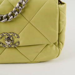 Chanel 19 Pistachio Green Small Microchip
