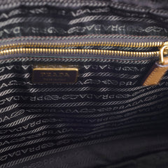 Prada Saffiano Bauletto Handbag Tan