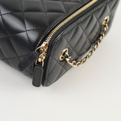 Chanel Lambskin Vanity LGHW Black