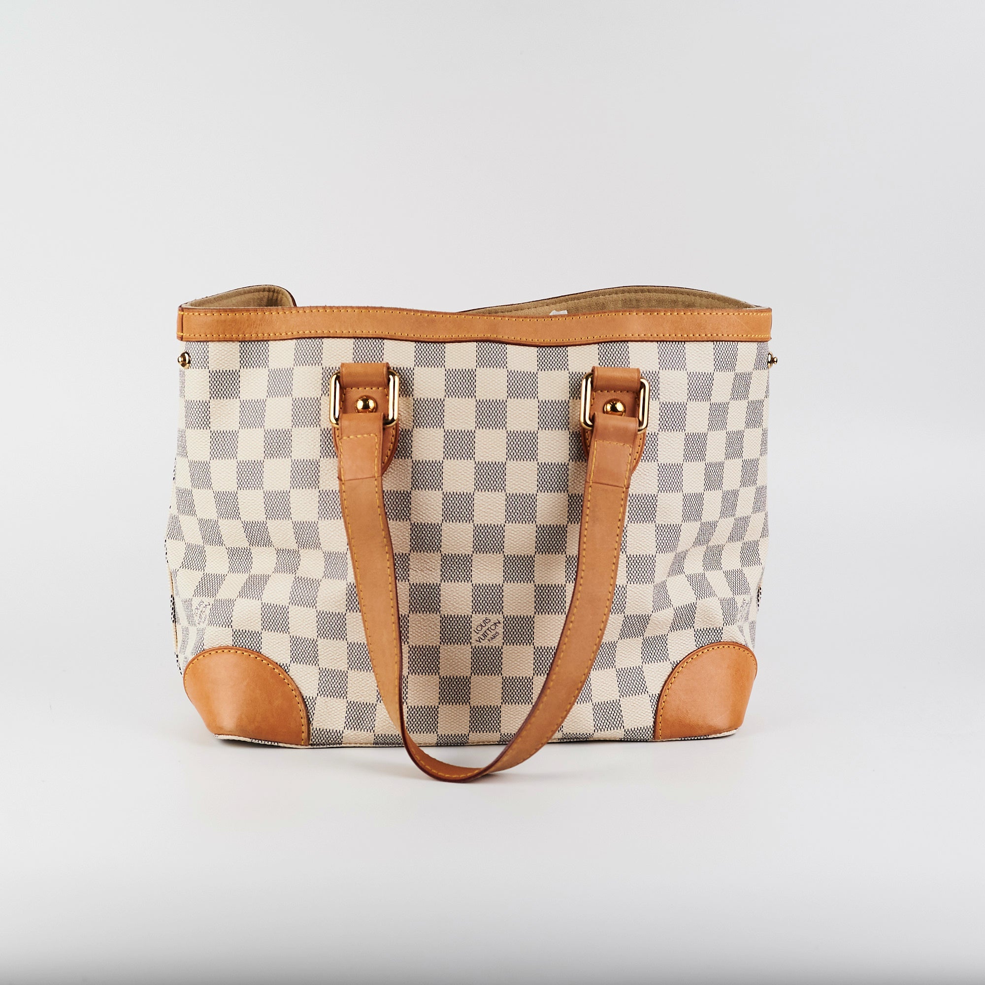 Shop for Louis Vuitton Damier Azur Canvas Leather Hampstead PM Bag -  Shipped from USA
