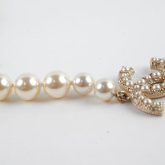 Chanel CC Pearl Necklace Choker Necklace