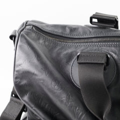 Louis Vuitton Speedy Monogram Bandouliere 40 Shadow Leather Black