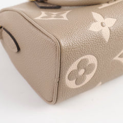 Louis Vuitton Nano Speedy Empreinte Grey/Cream