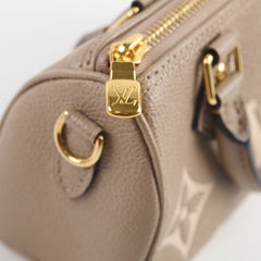 Louis Vuitton Nano Speedy Empreinte Grey/Cream