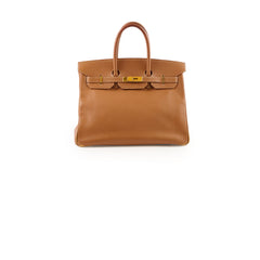 Hermès Hermes Birkin 35 Courchevel Gold GHW -C Square
