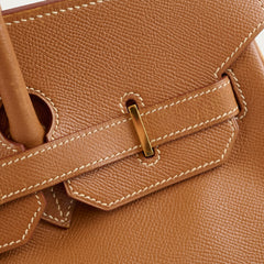 Hermès Hermes Birkin 35 Courchevel Gold GHW -C Square