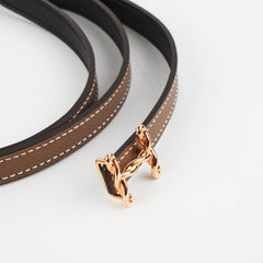 Hermes H Etoupe/Black Size 90cm Belt