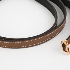 Hermes H Etoupe/Black Size 90cm Belt