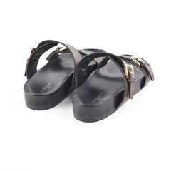 Louis Vuitton Bom Dia Comfort Flat Mules Monogram Size 39