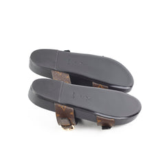 Louis Vuitton Bom Dia Comfort Flat Mules Monogram Size 39