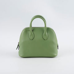 Hermes Mini Bolide Vert Criquet PHW Evercolor Z Stamp