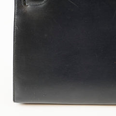 Hermès Kelly 28 Box Calf Black Gold - V Circle Stamp