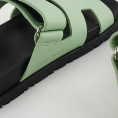Hermes Vert Jade Sandales Chypre Size 36
