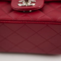 Chanel Classic Flap Square Caviar Mini Red Crossbody - Series 24
