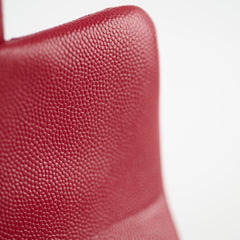 Chanel Classic Flap Square Caviar Mini Red Crossbody - Series 24