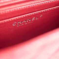 Chanel Classic Flap Square Caviar Mini Red Crossbody - Series 24