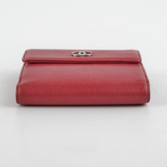 Chanel Fold Caviar Dark Pink Wallet