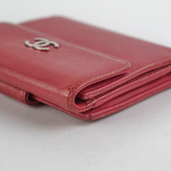 Chanel Fold Caviar Dark Pink Wallet