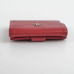 Chanel Fold Caviar Dark Pink Wallet
