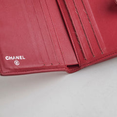 Chanel Fold Caviar Dark Pink Wallet