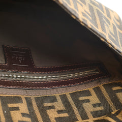 Fendi Baguette Zucca Canvas/Leather Shoulder