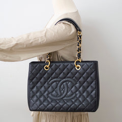 Chanel Grand Shopping Tote GST Caviar Black - Series 19