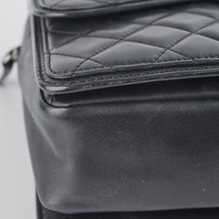 Chanel Large Seasonal Flap Black Lambskin Bag