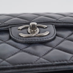 Chanel Large Seasonal Flap Black Lambskin Bag