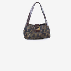 Fendi Zucca Canvas/Leather Shoulder