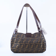 Fendi Zucca Canvas/Leather Shoulder