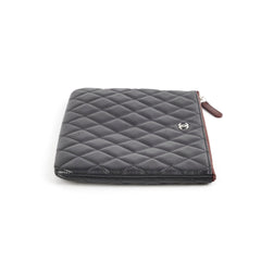 Chanel Small O Case Black Lambskin