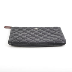 Chanel Small O Case Black Lambskin