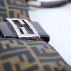 Fendi Zucca Canvas/Leather Shoulder