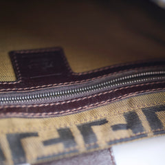 Fendi Zucca Canvas/Leather Shoulder
