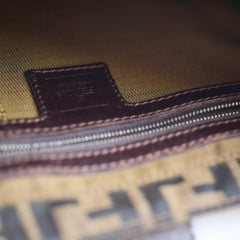 Fendi Zucca Canvas/Leather Shoulder