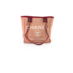 Chanel Deauville Tote Pink Small