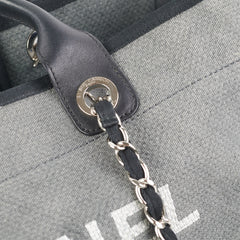 HOLD-Chanel Medium Deauville Tote Grey